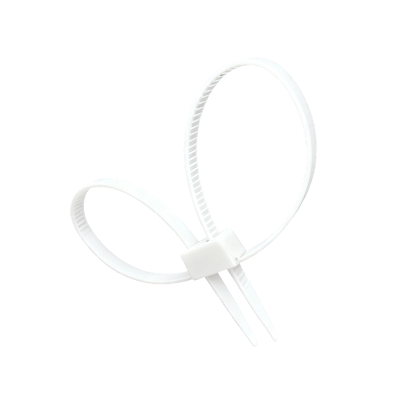 Bridas de plástico con esposas de nailon de doble flexión Accesorios de cableado