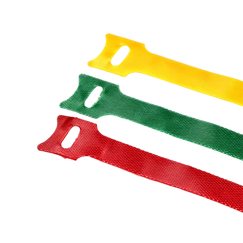 Brida de cables colorida, suave y reutilizable con gancho y bucle Accesorios de cableado