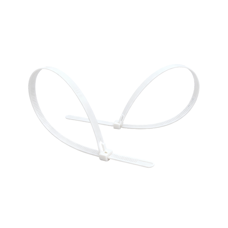 Bridas para cables blancas y negras de sujeción reutilizable automática Accesorios de cableado